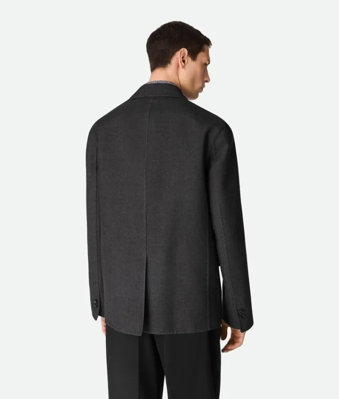 Zweiteilige Wolljacke