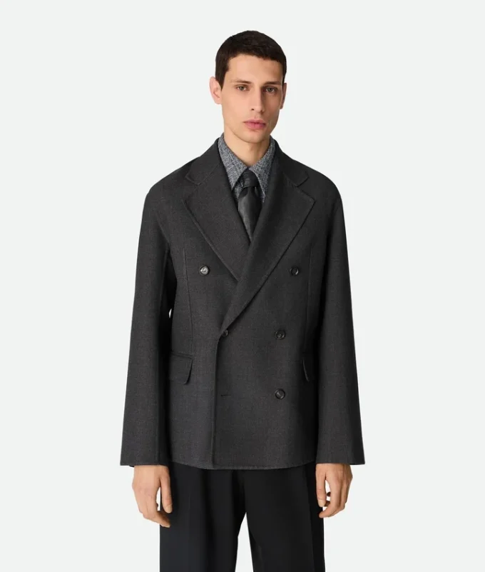 Zweiteilige Wolljacke